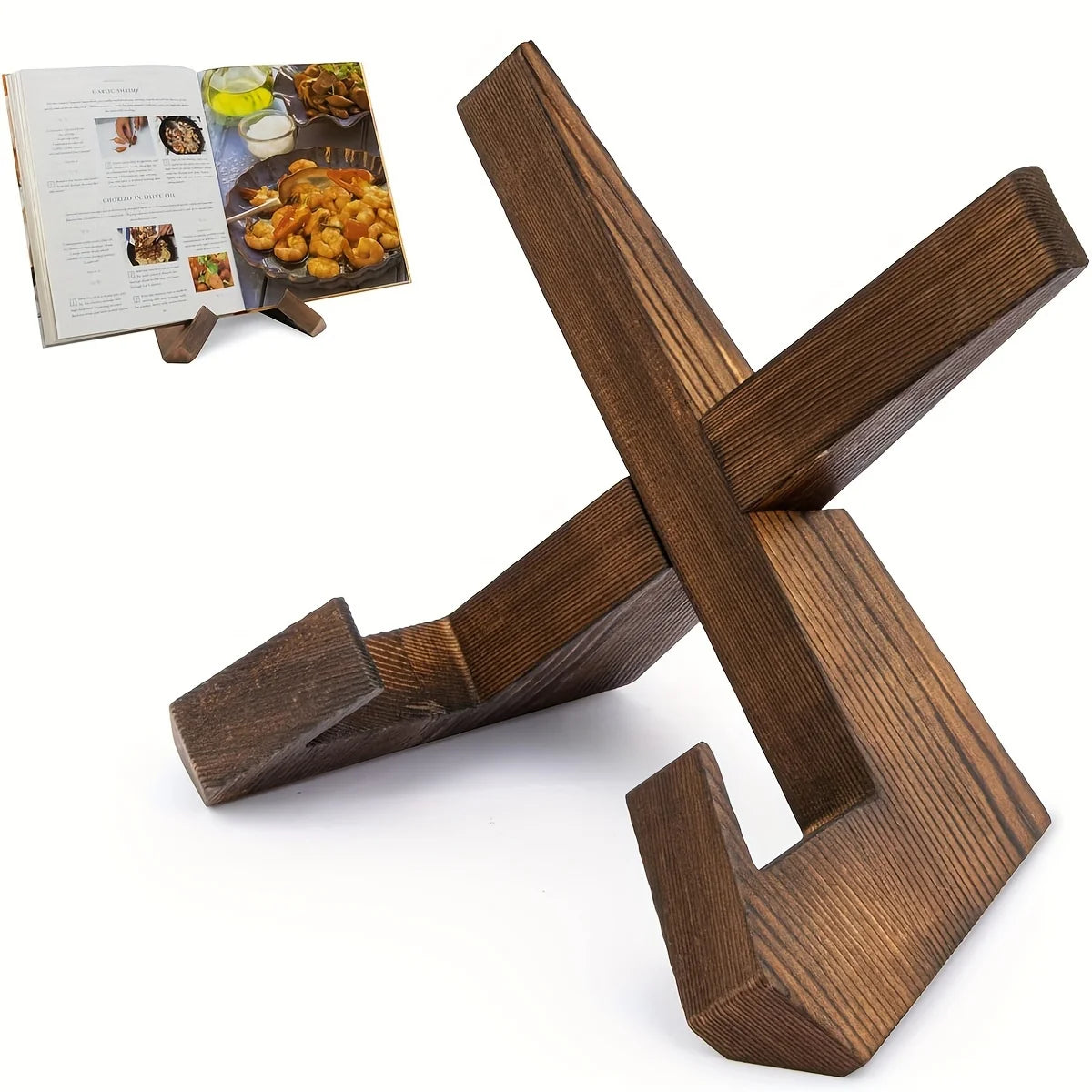 Wooden Cookbook Holder